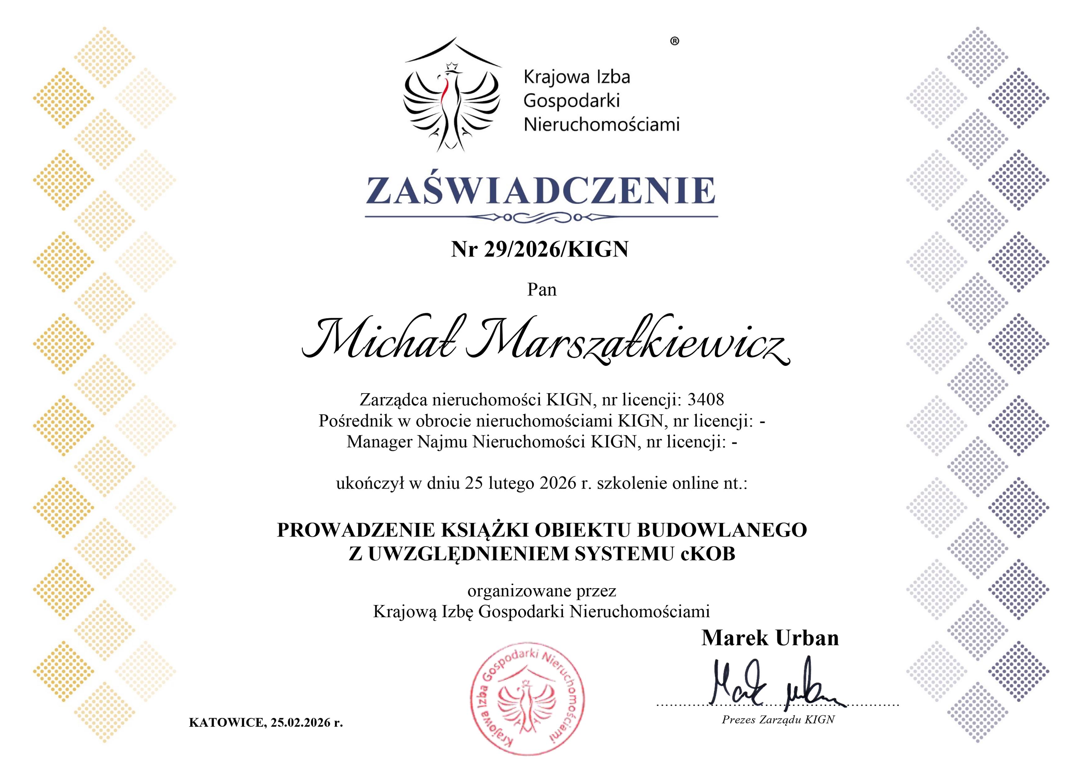 Prowadzenie ksiażki obiektu budowlanego Wasall Toruń